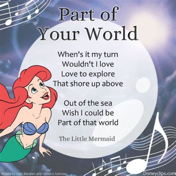 Sing Along To The Enchanting "Part Of Your World" Lyrics