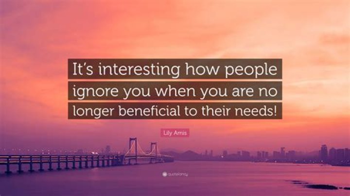 Understanding The Depth Of Human Interaction: People Ignore You Quotes